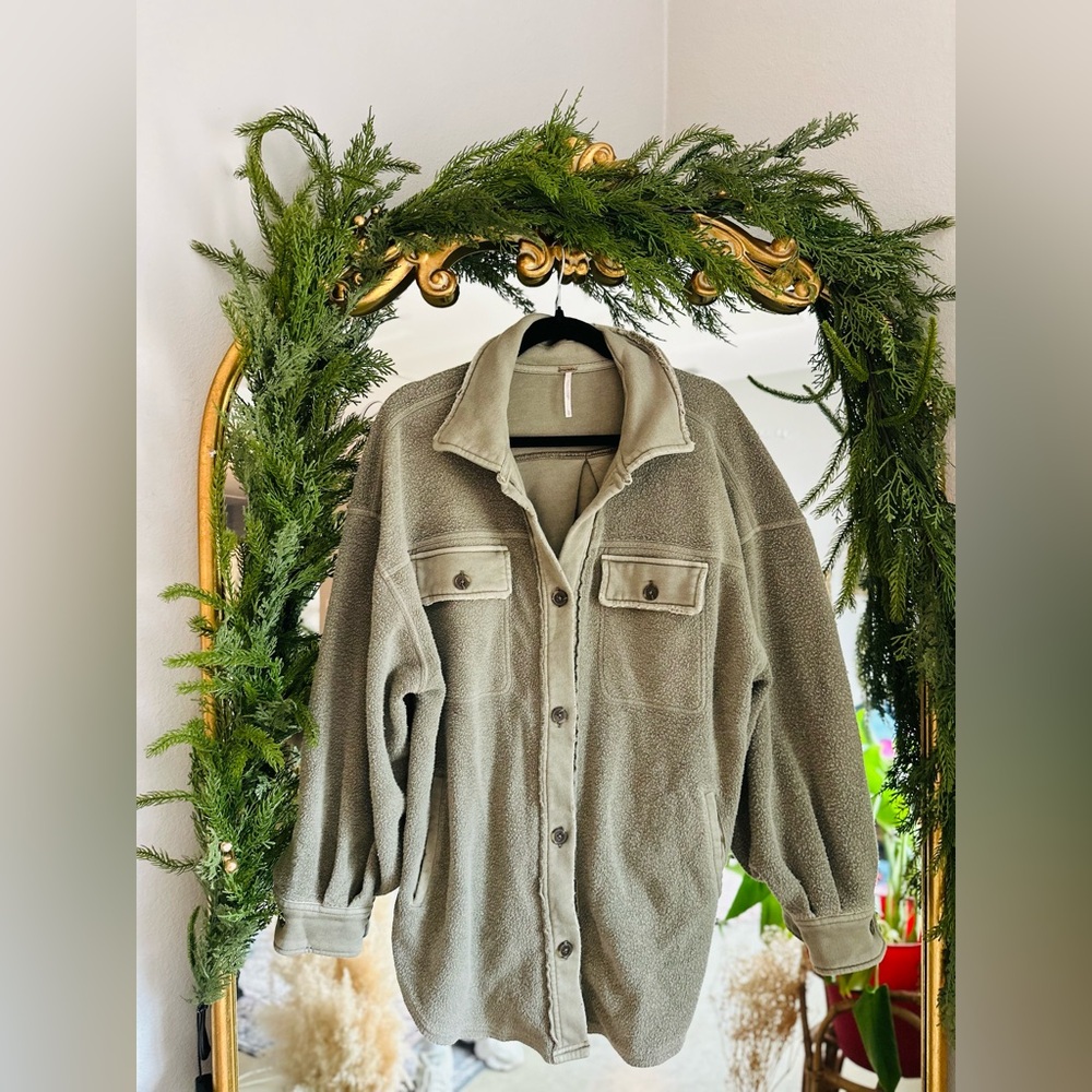 Free people green Ruby jacket small - image 1
